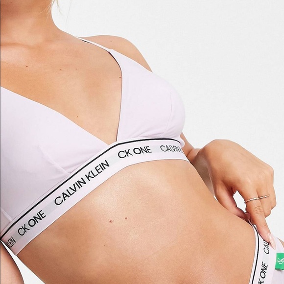 Calvin Klein Other - Calvin Klein CK One unlined triangle bralette in lilac
